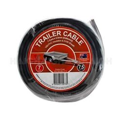 Battery Link  7 Core Trailer Cable 7.5m Roll 2.5mm