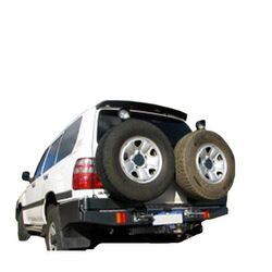 Twin Rear Spare Wheel Carrier to Suit Toyota LandCruiser 100 Series IFS
