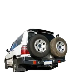 Twin Rear Spare Wheel Carrier to Suit Toyota LandCruiser 100 Series IFS