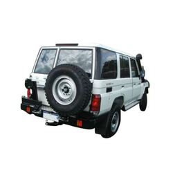 Twin Rear Spare Wheel Carrier to Suit Toyota LandCruiser 76 Series Wagon