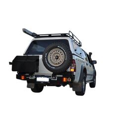 Twin Rear Spare Wheel Carrier to Suit Holden Rodeo RA/RA7/Colorado Isuzu D-Max 4WD to 05/2012