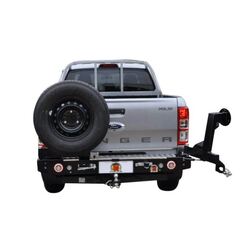 Twin Rear Spare Wheel Carrier to Suit Ford Ranger PK Dual Cab 4WD 2009-10/2011
