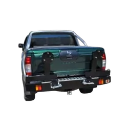 Twin Rear Spare Wheel Carrier to Suit Nissan D22 4WD 2009-Onwards (longer well body)