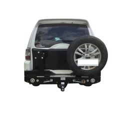 Twin Rear Spare Wheel Carrier to Suit Mitsubishi Pajero NS-Onwards 11/2006-Onwards with Sensors