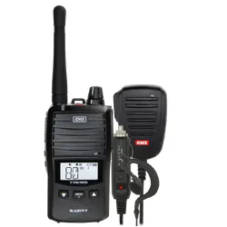 GME TX6165 5/1 Watt UHF CB Handheld Radio including Accessories