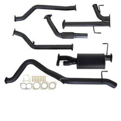 3" Turbo Back Carbon Offroad Exhaust With Muffler No Cat For Fits Toyota Landcruiser 200 Series 4.5L 1VD-FTV 07 -10/2015 
