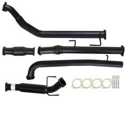 3" Turbo Back Carbon Offroad Exhaust With Cat & Hotdog For Fits Toyota Hilux Kun16/26 3L 1KD-FTV D4D 2005 - 9/2015 