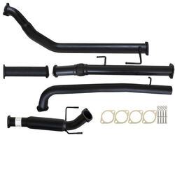 3" Turbo Back Carbon Offroad Exhaust With Hotdog Only For Fits Toyota Hilux Kun16/26 3L 1KD-FTV D4D 2005 - 9/2015 