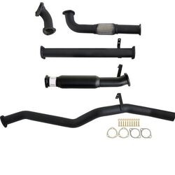 3" Turbo Back Carbon Offroad Exhaust With Hotdog For Fits Toyota Landcruiser 60 Series Wagon 4.0D 12H-T 