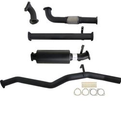 3" Turbo Back Carbon Offroad Exhaust With Muffler For Fits Toyota Landcruiser 60 Series Wagon 4.0D 12H-T 
