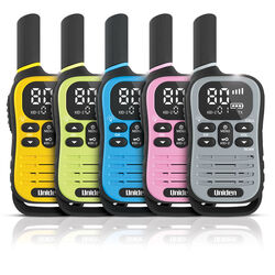 Uniden UH45-5 Max 2-Way UHF Radio (Five Pack) with Kid-Zone Plus