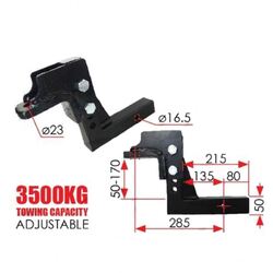 TAG Universal Trailer Hitch Ball Mount