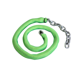 Viper Chain Sock To Suit 6mm Shortlink Chain - 8Mtrs - For Micro Winch - Fluoro Green