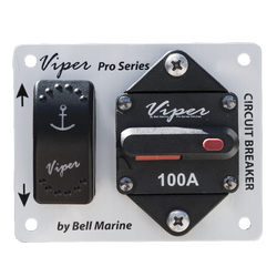 Viper Combo Led Up/Down Momentary Switch & 100A Circuit Breaker Plus Alloy Face Place