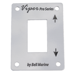Viper Aluminium Face Plate For Single Led Rocker Switch