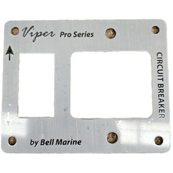 Viper Aluminium Combo Faceplate For Led Switch And Circuit Breaker
