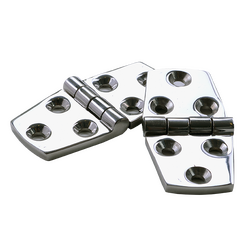 Viper Heavy Duty S/S Polished Hinges 75mm X 38mm Pair