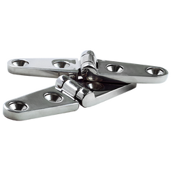 Viper Heavy Duty S/S Polished Hinges 95mm X 25mm Pair