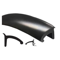 50mm Side Wall Rubber Wheel Arch Flares - 2 Wheel Set