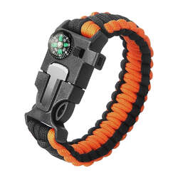 Wildtrak Survival Bracelet With Compass 24Pce In Tub