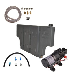 Poly Slimline Water Tank 42 Litre  Vertical Mount and Pump Kit