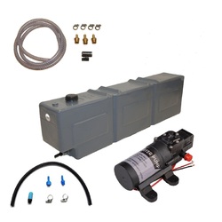 Poly Water Tank 55 Litre Ute Mount and Pump Kit