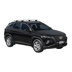 Yakima ThruBar 135cm Silver Pair (S17Y) To Suit Hyundai Tucson 5dr SUV 04/2021-/On