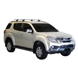 Yakima ThruBar 135cm Silver Pair (S17Y) To Suit Isuzu MU-X 5dr SUV 12/2013-04/2017
