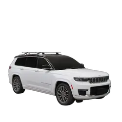 Yakima ThruBar 120cm Silver Pair (S16Y) To Suit Jeep Grand Cherokee L 05/2022-/On