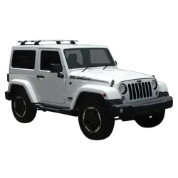 Yakima ThruBar 135cm Silver Pair (S17Y) To Suit Jeep Wrangler JK /2007-04/2019