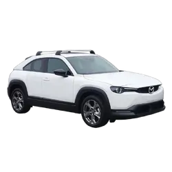 Yakima FlushBar 100 & 105cm Silver Pair (S26Y) To Suit Mazda MX-30 5dr SUV 03/2021-/On