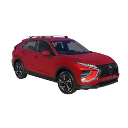 Yakima ThruBar 135cm Silver Pair (S17Y) To Suit Mitsubishi Eclipse Cross ES /2021-/On