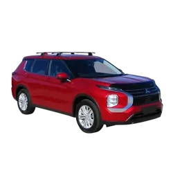 Yakima ThruBar 135cm Silver Pair (S17Y) To Suit Mitsubishi Outlander 5dr SUV 11/2021-/On