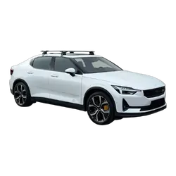 Yakima ThruBar 120cm Silver Pair (S16Y) To Suit Polestar 2 5dr SUV /2021-/On
