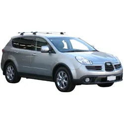 Yakima ThruBar 135cm Silver Pair (S17Y) To Suit Subaru Tribeca 5dr SUV 11/2006-11/2007