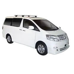 Yakima ThruBar 135cm Silver Pair (S17Y) To Suit Toyota Alphard 5dr MPV /2002-/2008