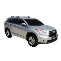 Yakima ThruBar 135cm Silver Pair (S17Y) To Suit Toyota Kluger GX /2014-02/2020
