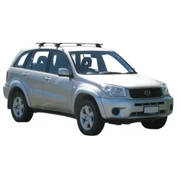 Yakima ThruBar 120cm Silver Pair (S16Y) To Suit Toyota Rav4 20 Series 06/2000-01/2006