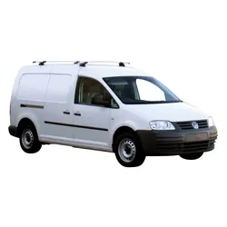 Yakima ThruBar 135cm Silver Pair (S17Y) To Suit Volkswagen Caddy Maxi 12/2015-05/2021