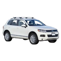 Yakima ThruBar 135cm Silver Pair (S17Y) To Suit Volkswagen Touareg 5dr SUV /2010-/2018