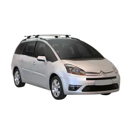 Yakima ThruBar 135cm Silver Pair (S17Y) To Suit Citroen C4 Picasso /2006-/2014