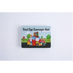 Zipboom Magnetic Kids Game - Road Sign Scavenger Hunt