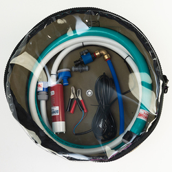 Universal 12V Water Transfer Pump Kit Bundle WITH Canvas Bag