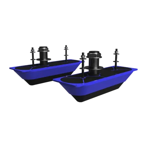 Lowrance StructureScan 3D Dual Stainless Steel Thru-Hull Transducers