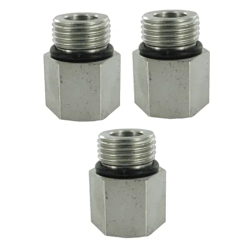 Simrad Autopilot fitting adaptor kit. 3 x ORB-5 to ¼" NPT adaptors