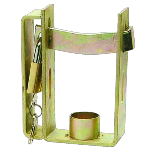 Camec Coupling Lock & Padlock -Dual Plated With Padlock Deluxe