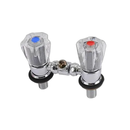 Camec Hot & Cold Shower Mixer Only Chrome w/ Crystal Handles