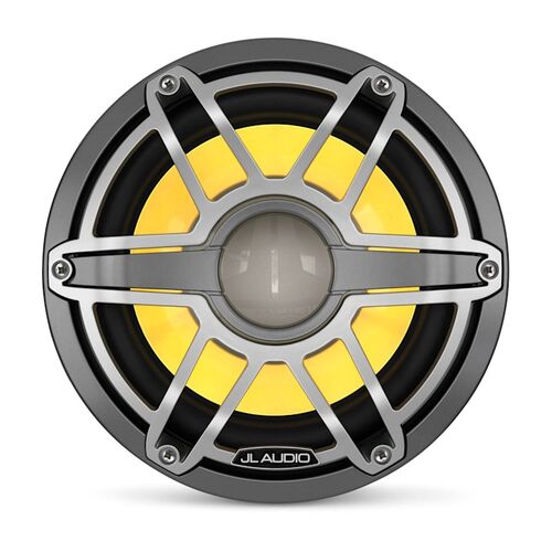 JL Audio M6 Marine Subwoofer, 10" with LED and Titanium Sport Grille