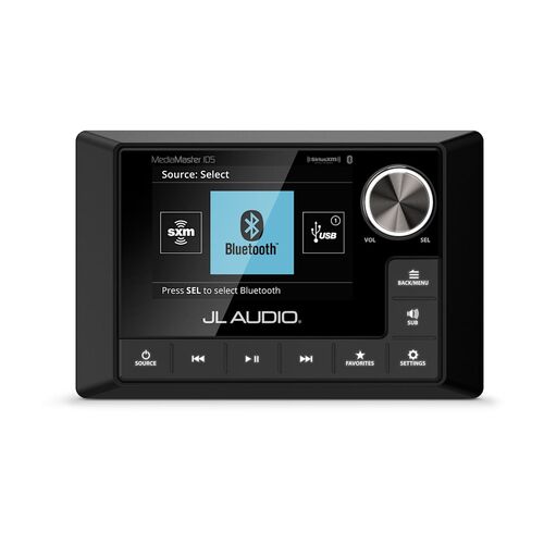 JL Audio stereo, MM105 Weatherproof Source Unit with Full-Colour LCD Display