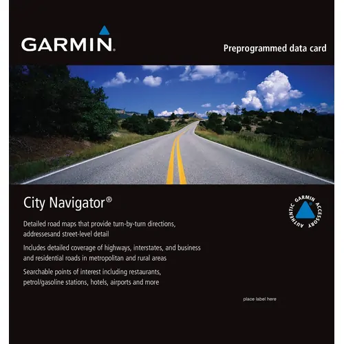 Garmin City Navigator Southern Africa, MicroSD/SD